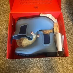 Hunter Blue Rain Boots